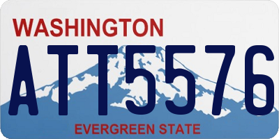 WA license plate ATT5576