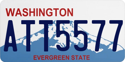 WA license plate ATT5577