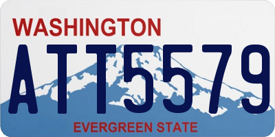 WA license plate ATT5579
