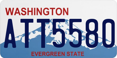 WA license plate ATT5580