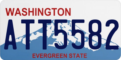 WA license plate ATT5582