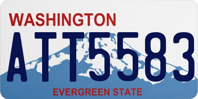 WA license plate ATT5583