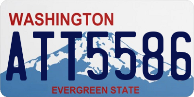 WA license plate ATT5586