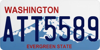 WA license plate ATT5589