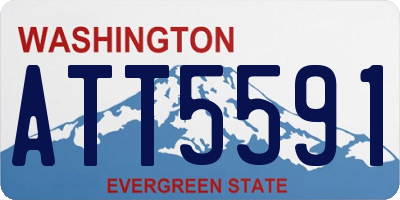 WA license plate ATT5591
