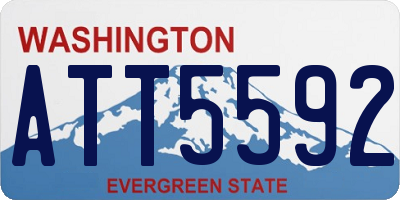 WA license plate ATT5592