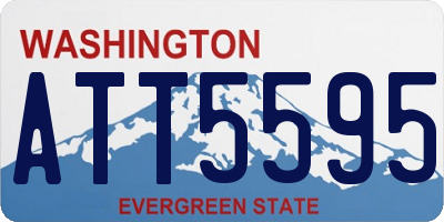 WA license plate ATT5595