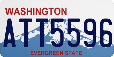 WA license plate ATT5596