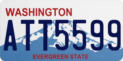 WA license plate ATT5599