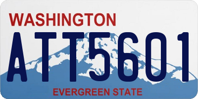 WA license plate ATT5601