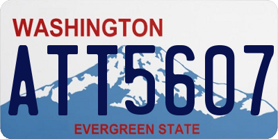 WA license plate ATT5607