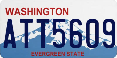 WA license plate ATT5609