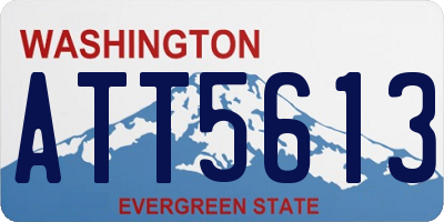 WA license plate ATT5613