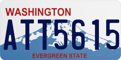 WA license plate ATT5615