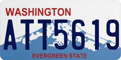 WA license plate ATT5619
