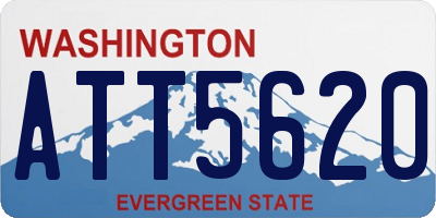 WA license plate ATT5620