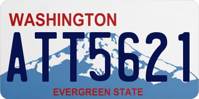 WA license plate ATT5621