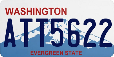 WA license plate ATT5622