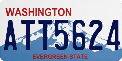 WA license plate ATT5624