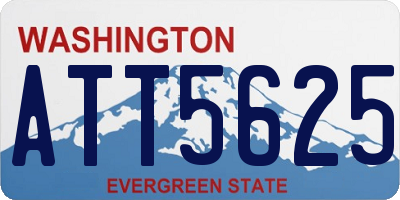 WA license plate ATT5625