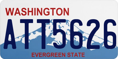 WA license plate ATT5626