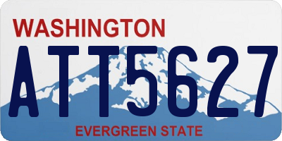 WA license plate ATT5627