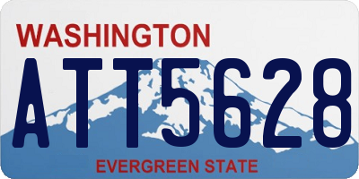 WA license plate ATT5628