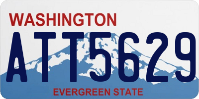 WA license plate ATT5629