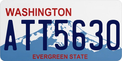 WA license plate ATT5630