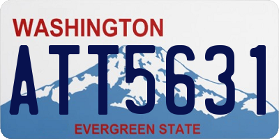 WA license plate ATT5631