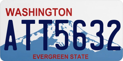 WA license plate ATT5632