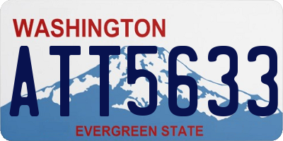 WA license plate ATT5633