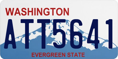 WA license plate ATT5641