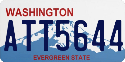 WA license plate ATT5644