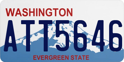 WA license plate ATT5646
