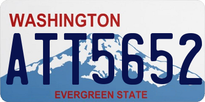 WA license plate ATT5652
