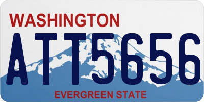 WA license plate ATT5656