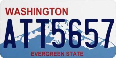 WA license plate ATT5657