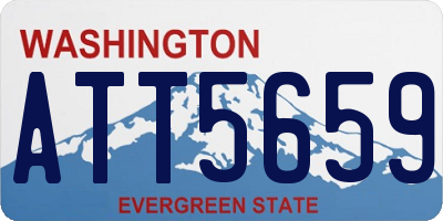 WA license plate ATT5659