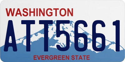 WA license plate ATT5661
