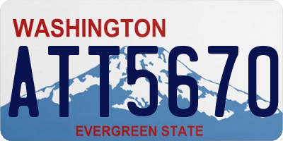 WA license plate ATT5670