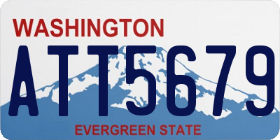 WA license plate ATT5679