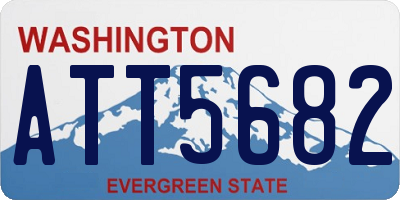 WA license plate ATT5682