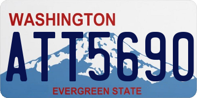 WA license plate ATT5690