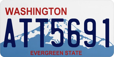 WA license plate ATT5691