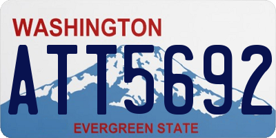 WA license plate ATT5692