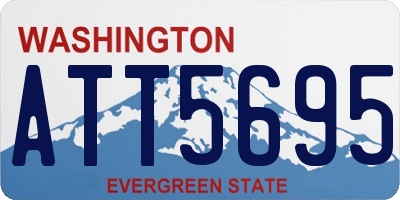 WA license plate ATT5695