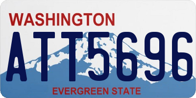 WA license plate ATT5696