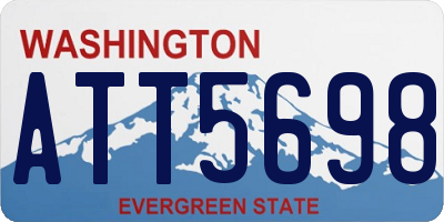WA license plate ATT5698
