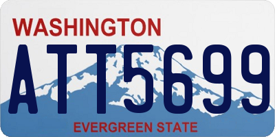 WA license plate ATT5699